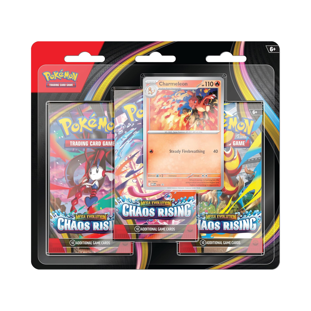 Pokémon TCG: Mega Evolution—Chaos Rising 3 Booster Pack Blister (Charmeleon)