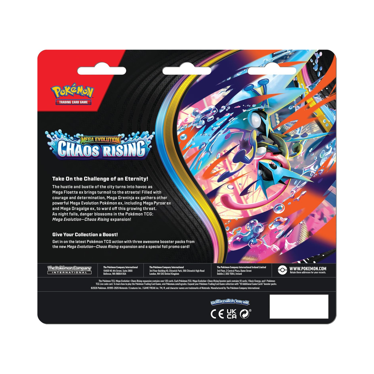 Pokémon TCG: Mega Evolution—Chaos Rising 3 Booster Pack Blister (Charmeleon)