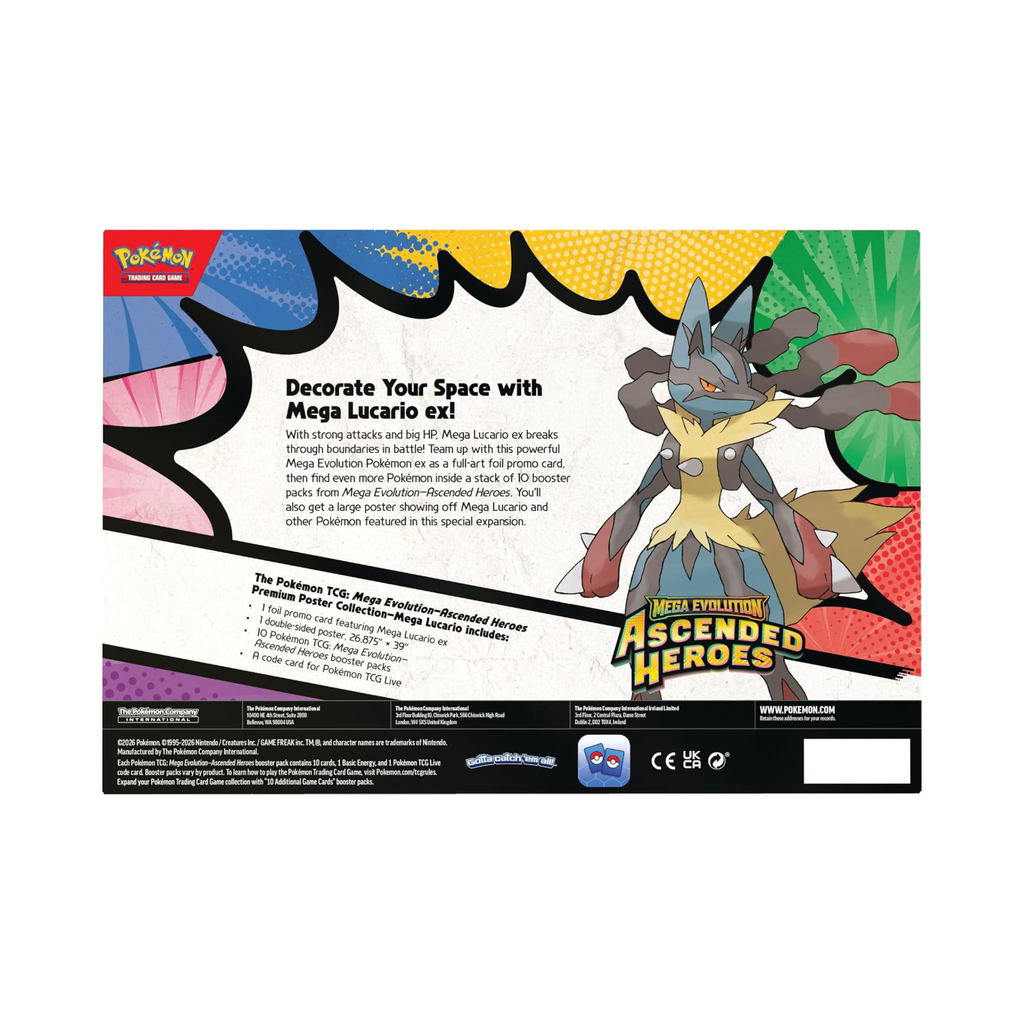 Pokémon TCG: Mega Evolution—Ascended Heroes - Premium Poster Collection - Mega Lucario