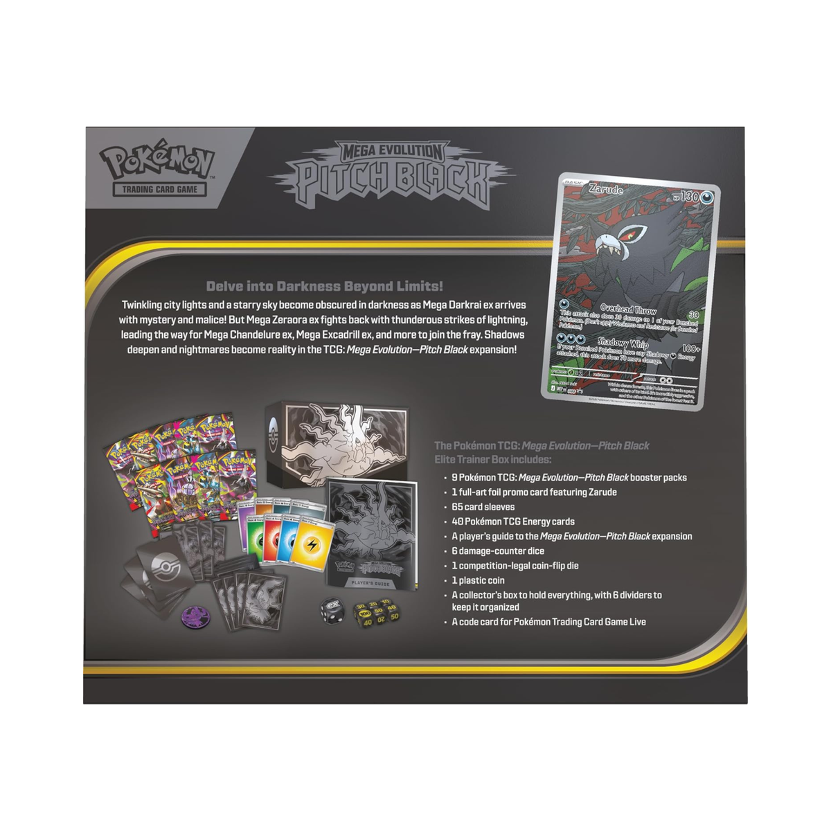 Pokémon TCG: Mega Evolution—Pitch Black Elite Trainer Box