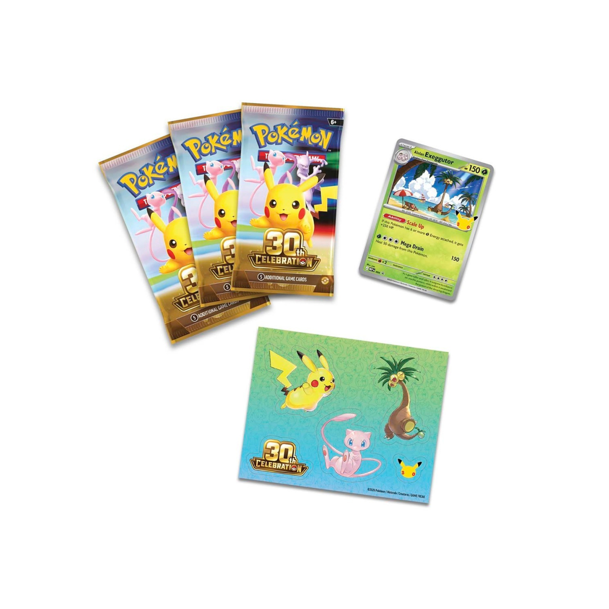 Pokémon TCG: 30th Celebration Tech Sticker Collection (Alolan Exeggutor)