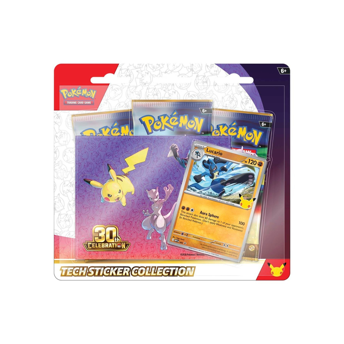 Pokémon TCG: 30th Celebration Tech Sticker Collection (Lucario)